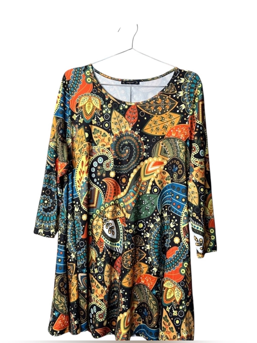 Women's Multicolor Paisley mini dress